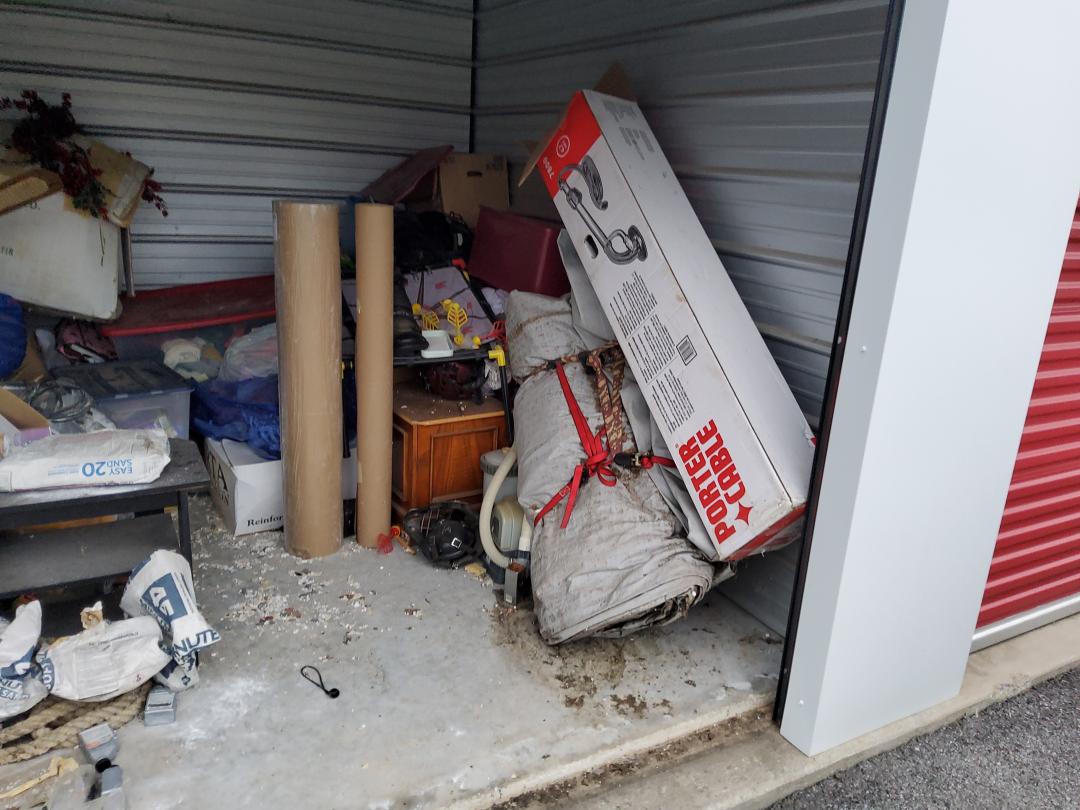 Storage Unit Auction in Gentry, AR at SpareBox Storage 0059 ends on